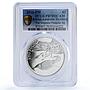 British Antarctic 2 pounds Emperor Penguin Fauna PR70 PCGS silver coin 2016