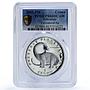 Gibraltar 1 crown Cetiosaurus Preserve Dinosaurs PR66 PCGS silver coin 1993