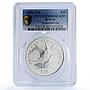 Eritrea 10 dollars Pteranodon Preserve Dinosaurs PR66 PCGS silver coin 1993