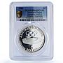 American Samoa 5 dollars Olympics Seoul Medallic PR68 PCGS silver coin 1988