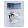 Somalia 1000 shilling Elephant African Wildlife Fauna PR70 PCGS silver coin 2006
