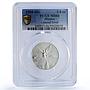 Mexico 1/4 onza Libertad Angel of Independence MS66 PCGS silver coin 1998