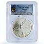 Mexico 1 onza Libertad Angel of Independence MS67 PCGS silver coin 2000