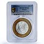 Mexico 100 pesos Estado Queretaro State Federation MS64 PCGS bimetal coin 2004