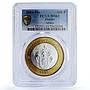 Mexico 100 pesos Estado Jalisco State Federation MS63 PCGS bimetal coin 2004