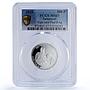 Saharawi 500 pesetas Pope John Paul II Juan Carlos MS67 PCGS silver coin 2010