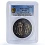 Mexico Japan Prince Princess Visit History Politics SP62 PCGS silver medal 1964