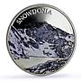 Great Britain 5 pounds Snowdonia Nature Landscapes Color proof silver coin 2016