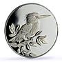Turks and Caicos Islands 20 crowns Kingfisher Bird Fauna proof silver coin 1999