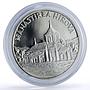 Moldova 50 lei Hirova Monastery Religion Architecture silver coin 2000