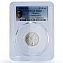 Mexico 1/10 onza Libertad Angel of Independence MS66 PCGS silver coin 2000
