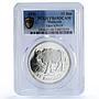 Malaysia 15 ringgit Gaur Bull Conservation Fauna PR68 PCGS silver coin 1976
