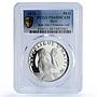 Haiti 50 gourdes Woman on the Beach Fineness Left PR68 PCGS silver coin 1973