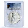 Ethiopia 5 dollars Zewditu Emperors Kings History MS66 PCGS silver coin 1972
