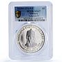 Ethiopia 5 dollars Yohannes IV Emperors Kings History MS67 PCGS silver coin 1972