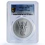 Ukraine 1 hryvnia Archangel Michael Archistratus MS70 PCGS silver coin 2025