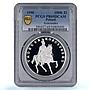 Poland 100 000 zlotych Kosciuszko Horse History PR69 PCGS silver coin 1990