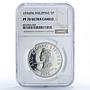 Philippines 5 piso Republic Coinage New Society Marcos PF70 NGC CuNi coin 1976