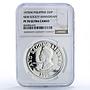 Philippines 50 piso New Society Ferdinand E. Marcos PF70 NGC silver coin 1975