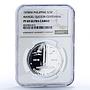 Philippines 25 piso Quezon Memorial Shrine History PF69 NGC silver coin 1978