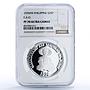 Philippines 25 piso FAO World Food Day Woman PF70 NGC silver coin 1976
