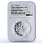 Ecuador 1 sucre Amantes de Sumpa Roots Ibero-American PF 69 NGC silver coin 2015