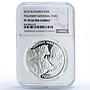 Slovakia 20 euro National Park Poloniny Wolves Fauna PF 70 NGC silver coin 2010