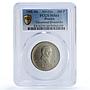Mexico 500 pesos Republic Mint Error Broadstrike MS 64 PCGS CuNi coin 1988