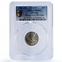 Mexico 20 centavos Republic Mint Error Struck Off-Center MS 63 PCGS coin 1981