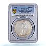 Germany Third Reich Saarland Referendum History SP 62 PCGS silver medal 1935