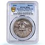 Germany Third Reich Johannes Aventinus History Owl SP 64 PCGS silver medal 1934