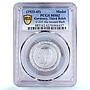 Germany Third Reich Adolf Hitler NSDAP Incused Back MS 62 PCGS medal 1933 - 1945