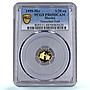 Mexico 1/20 onza Teocuitlatl Indians Crafts History PR 69 PCGS gold coin 1999
