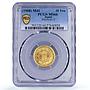 Japan 10 yen Meiji Chrysanthemum Flower Y#33 MS 66 PCGS gold coin 1908