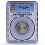 Peru 10 centavos Republic Coinage Radiant Sun KM-198 MS 64 PCGS CuNi coin 1880