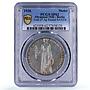 Germany Third Reich Olympiad Berlin Olympic Games SP 62 PCGS silver medal 1936