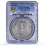China Sinkiang 1 yuan dollar Province Y#46 LM-842 AU PCGS silver coin 1949