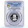 Panama 150 bolivares Congress Simon Bolivar KM-43 PR 70 PCGS platinum coin 1976