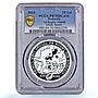 Romania 10 lei First Rugby Match Centennial Sports PR 70 PCGS silver coin 2013