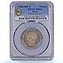 Spain 1 peseta Alfonso XIII KM-721 Cal#49-52 MS 64 PCGS silver coin 1903