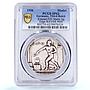 Germany Third Reich Olympiad Berlin Kienast-520 SP 62 PCGS silver medal 1936