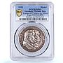 Germany Weimar Bismarck Hindenburg Kienast-457 SP 63 PCGS silver medal 1931