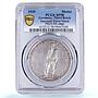 Germany Third Reich Saarland Referendum History SP 58 PCGS silver medal 1935