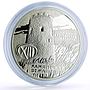 Belarus 20 roubles Tower Kamenets Vezha Architecture proof silver coin 2001