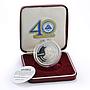 Nicaragua 50 cordobas BCN Central Bank 40th Anniversary proof silver coin 2000