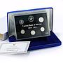Bahrain 500 100 50 25 10 5 fils Set Republic Commemorative PR silver coins 2010