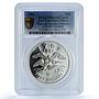 Caribbean States 50 dollars Disabled Persons Piefort PR 63 PCGS silver coin 1981