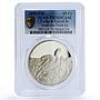 Turks and Caicos Islands 20 crowns Sea Turtle Fauna PR 70 PCGS silver coin 1999