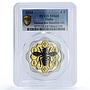 Malta 5 euro Maltese Bee Nature Wildlife Fauna Gilt MS 68 PCGS silver coin 2024
