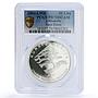 Lithuania 50 litu Curonian Spit Sand Dunes UNESCO PR 70 PCGS silver coin 2004